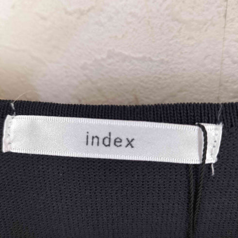 インデックス INDEX レーススリーブハートネックニット レディース 40