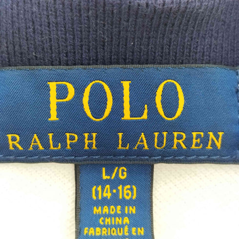 ポロラルフローレン POLO RALPH LAUREN 現行タグ エンブレム刺繍 ビッグポニー ナンバリング1 S/S ポロシャツ メンズ import:L