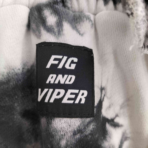 フィグアンドヴァイパー FIG&VIPER ウエストデザイン タイダイワイドスウェットパンツ レディース FREE