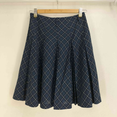 バーバリーブルーレーベル BURBERRY BLUE LABEL チェックプリーツミニスカート レディース JPN:36