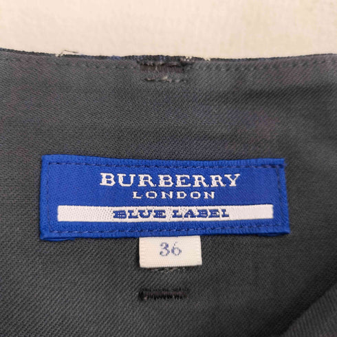 バーバリーブルーレーベル BURBERRY BLUE LABEL チェックプリーツミニスカート レディース JPN:36