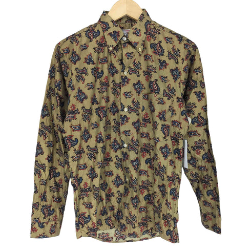 パーマネントプレス Permanent Press 60-70S ペイズリー柄 ボタンダウンシャツ メンズ