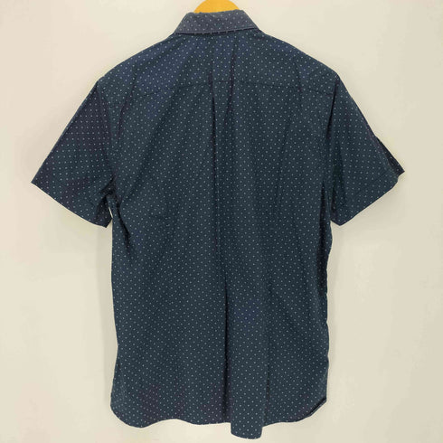 マンゴ MANGO SLIM FIT 総柄 S/S シャツ メンズ import:M