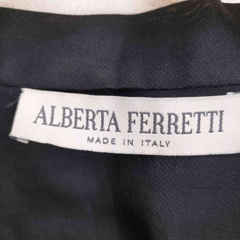 アルベルタフェレッティ ALBERTA FERRETTI シルク100シアーフリンジデザインジャケット レディース