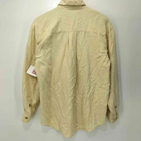 phiz 90s シルク100 絣ネップ フラップポケット L/S ワークシャツ メンズ import:S