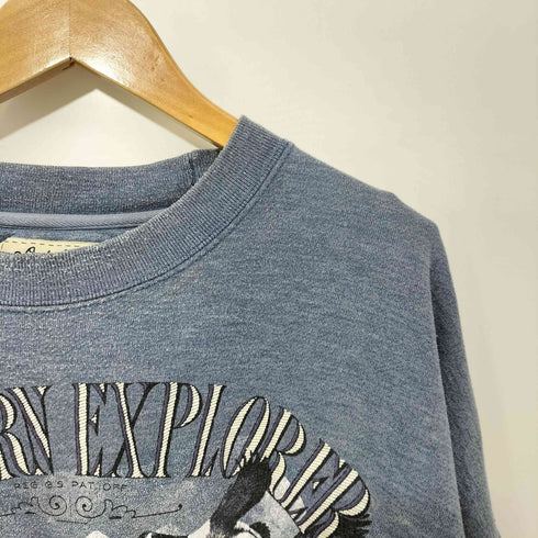 OZARK MOUNTAIN OUTFITTERS 90s アニマルプリント クルーネック スウェット メンズ import:XXL