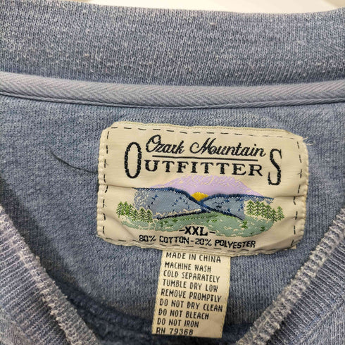OZARK MOUNTAIN OUTFITTERS 90s アニマルプリント クルーネック スウェット メンズ import:XXL