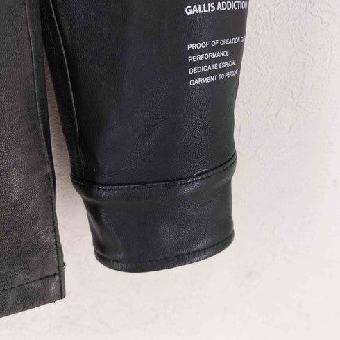 ガリスアディクション GALLIS ADDICTION ラムレザージャケット メンズ 3