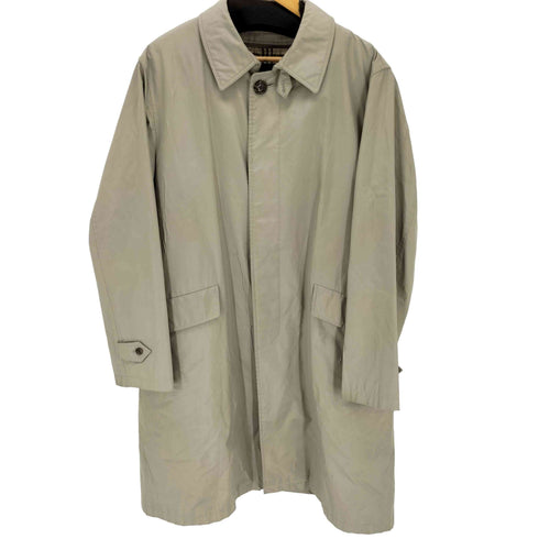 バーバリーロンドン BURBERRY LONDON ノバチェックキルティングライナー付き 比翼ステンカラーコート メンズ L