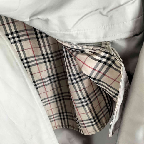 バーバリーロンドン BURBERRY LONDON ノバチェックキルティングライナー付き 比翼ステンカラーコート メンズ L