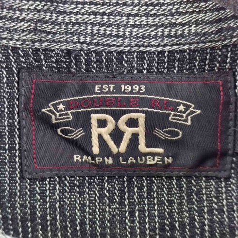 ダブルアールエルラルフローレン RRL RALPH LAUREN ストライプ プルオーバー ワークシャツ メンズ JPN:S
