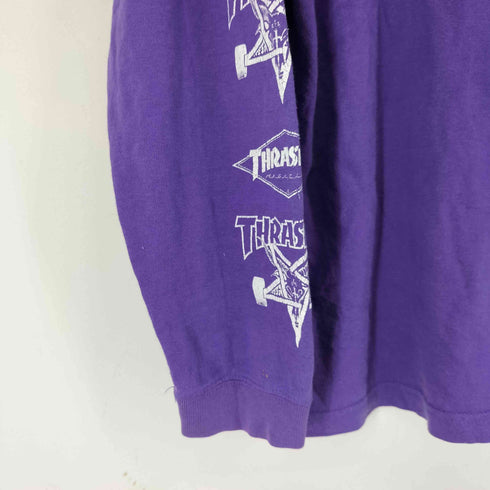 スラッシャー THRASHER ロゴ刺繍 L/S Tシャツ メンズ JPN:XL