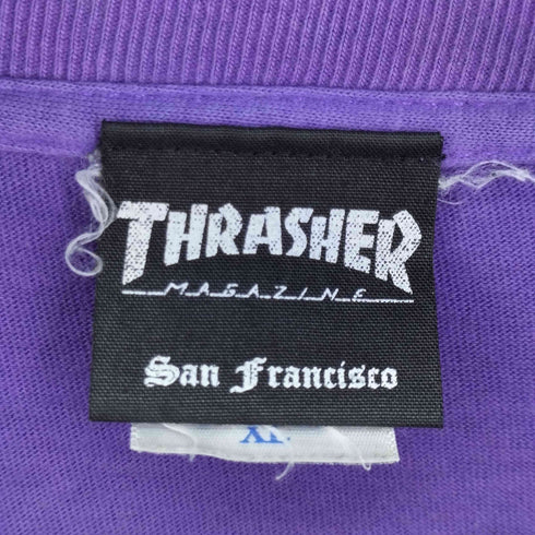 スラッシャー THRASHER ロゴ刺繍 L/S Tシャツ メンズ JPN:XL