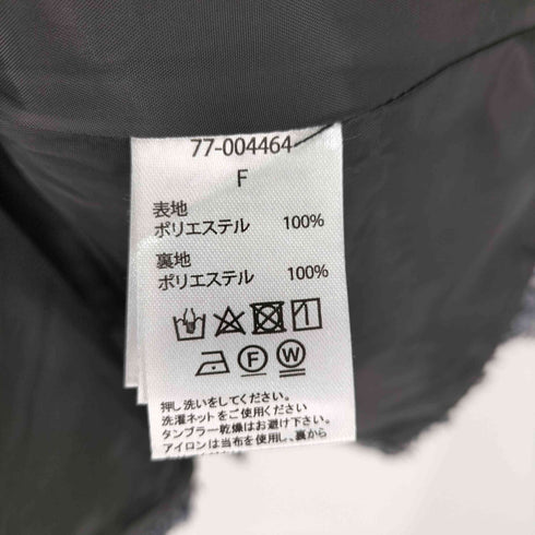 ボンジュールサガン Bonjour Sagan ツイードフリンジVネックジャケット センタープレスツイードストレートパンツ レディース FREE