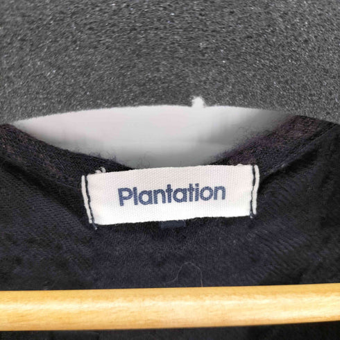 プランテーション Plantation ぽこぽこ ポップコーンVネックワンピース レディース JPN:M