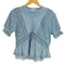 ザラ ZARA カットワークフリル ロマンティック ニット レディース import:M