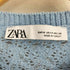 ザラ ZARA カットワークフリル ロマンティック ニット レディース import:M