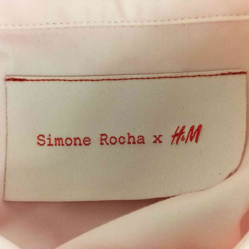 シモーネロシャ Simone Rocha 襟パール付き オーバーサイズコットンシャツ レディース XS