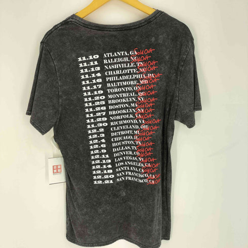 R&Bシンガー 両面プリント S/S ツアークルーネック ツアー Tシャツ メンズ import:M