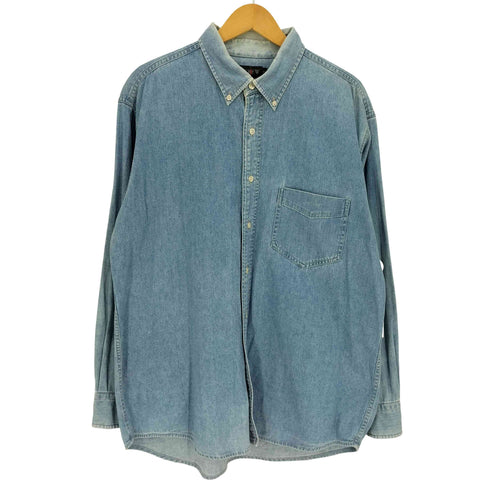 ジェイクルー J.CREW 90S 巨人タグ B.D L/S ボタンダウン デニムシャツ メンズ import:L
