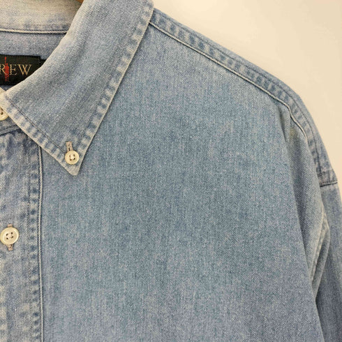 ジェイクルー J.CREW 90S 巨人タグ B.D L/S ボタンダウン デニムシャツ メンズ import:L
