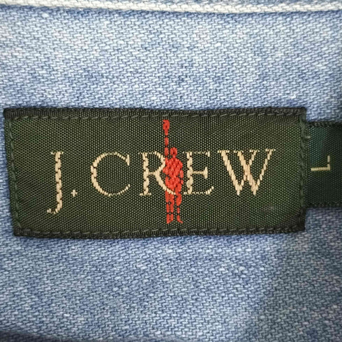 ジェイクルー J.CREW 90S 巨人タグ B.D L/S ボタンダウン デニムシャツ メンズ import:L