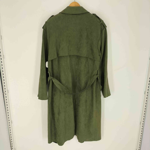 ザラ ZARA フェイクスエード トレンチコート レディース import:M