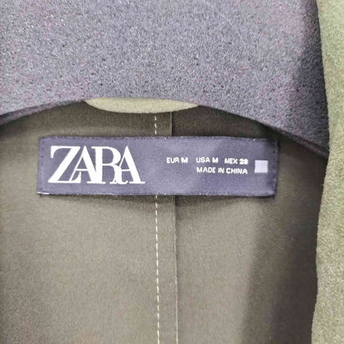 ザラ ZARA フェイクスエード トレンチコート レディース import:M