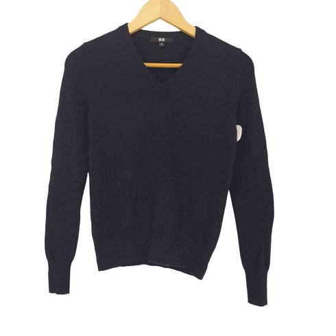 ユニクロ UNIQLO CASHMERE 100% カシミヤ Vネック セーター レディース JPN:S