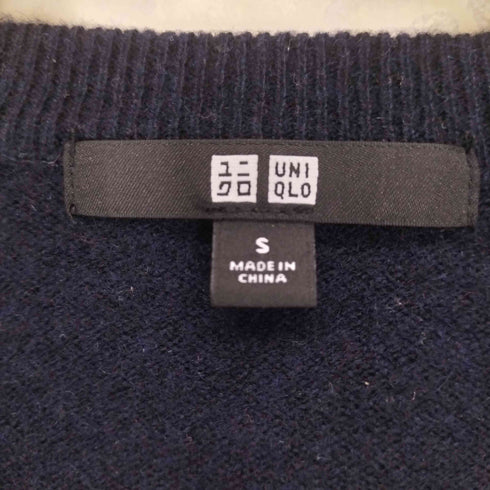 ユニクロ UNIQLO CASHMERE 100% カシミヤ Vネック セーター レディース JPN:S