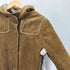 ギャップ Gap 80-90s OLD CALF GENUINE スエードフーデッドムートンコート レディース import:S