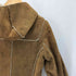 ギャップ Gap 80-90s OLD CALF GENUINE スエードフーデッドムートンコート レディース import:S