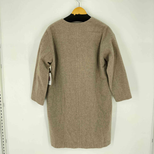 ナチュラルビューティーベーシック NATURAL BEAUTY BASIC カシミヤブレンドライトコート ノーカラー レディース JPN:S