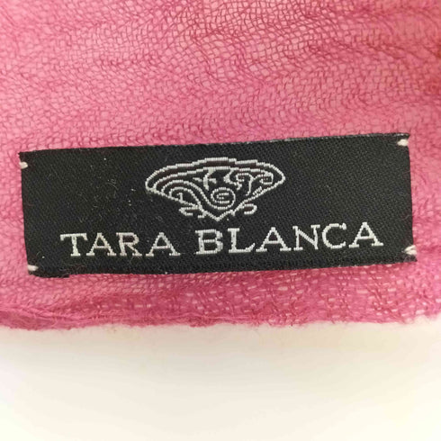 tara blanca フラワー刺繍 ぼかし染 フリンジ ストール レディース