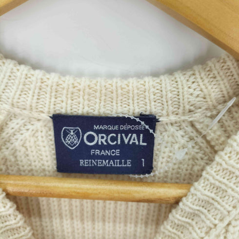 オーシバル ORCIVAL 畦編みクルーネックプルオーバーニット レディース 1