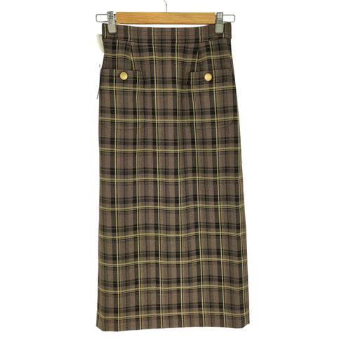 ユナイテッドアローズグリーンレーベルリラクシング UNITED ARROWS green label relaxing パッチポケット Iライン タイト スカート レディース JPN:36