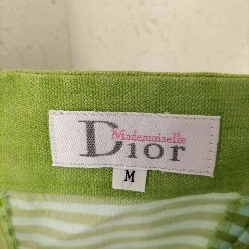 クリスチャンディオール Christian Dior 90S Mademoiselle Dior ボーダー柄 ワンピース レディース import:M