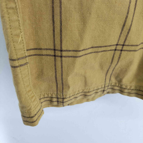 ベンデイビス BEN DAVIS 刺繍 チェック L/S シャツ メンズ import:M