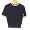 ジョンスメドレー JOHN SMEDLEY イギリス製 ウール クルーネック 半袖ニット レディース S