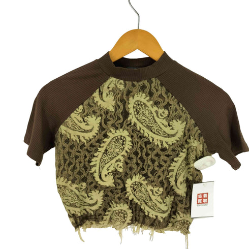 MICHICAT ペイズリー ニットトップス レディース JPN:M