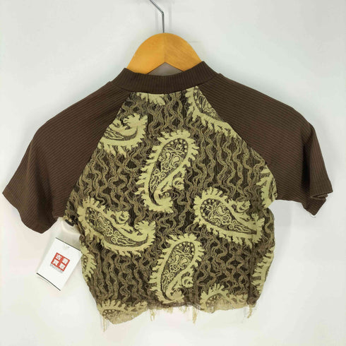 MICHICAT ペイズリー ニットトップス レディース JPN:M