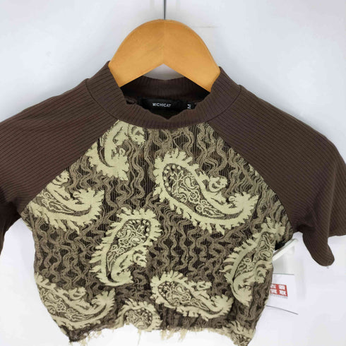 MICHICAT ペイズリー ニットトップス レディース JPN:M