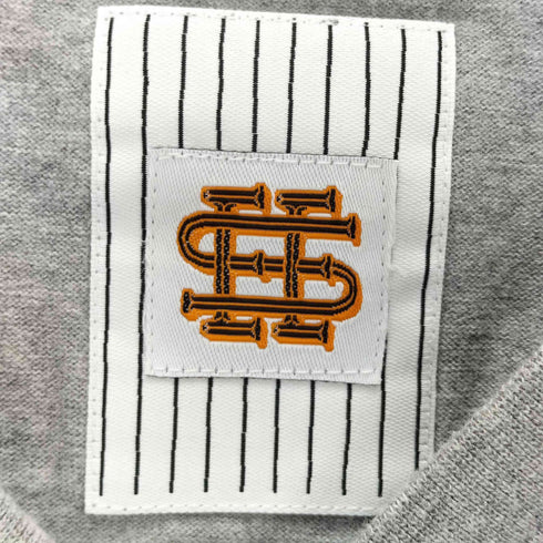 シーシー SEE SEE ロゴ刺繍 クルーネックTシャツ メンズ JPN:M