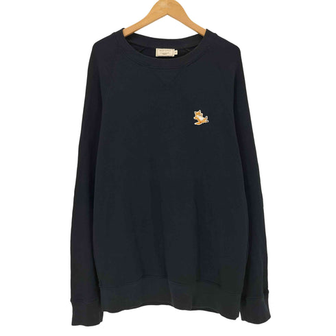 メゾンキツネ MAISON KITSUNE CHILLAX FOX ラグランクルーネックスウェット メンズ JPN:XL