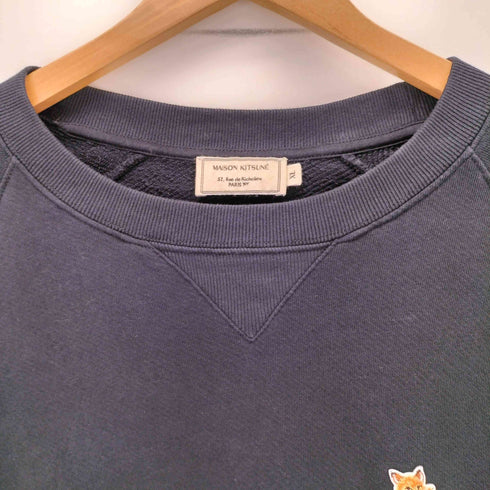 メゾンキツネ MAISON KITSUNE CHILLAX FOX ラグランクルーネックスウェット メンズ JPN:XL