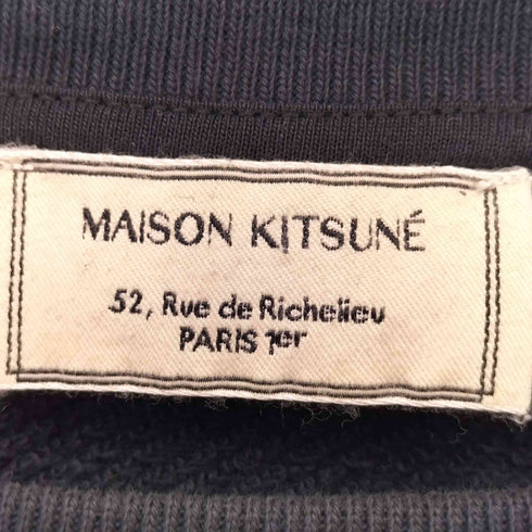 メゾンキツネ MAISON KITSUNE CHILLAX FOX ラグランクルーネックスウェット メンズ JPN:XL
