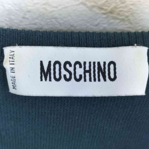 モスキーノ MOSCHINO フロントリボンクロップドカーディガン レディース 40