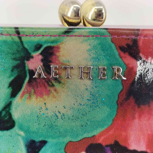 AETHER 花柄 がま口 長財布 レディース
