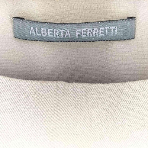 アルベルタフェレッティ ALBERTA FERRETTI イタリア製 リネン混 ノースリーブワンピース レディース FREE