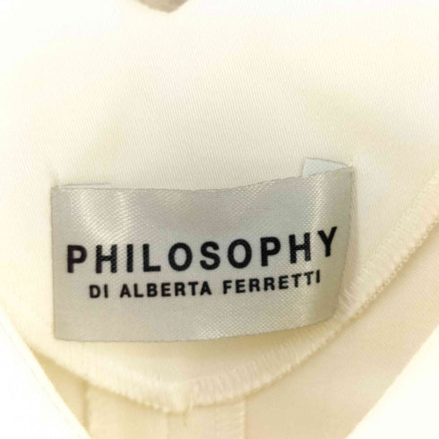 フィロソフィー PHILOSOPHY バックスリット ノースリーブタイトドレス レディース 38